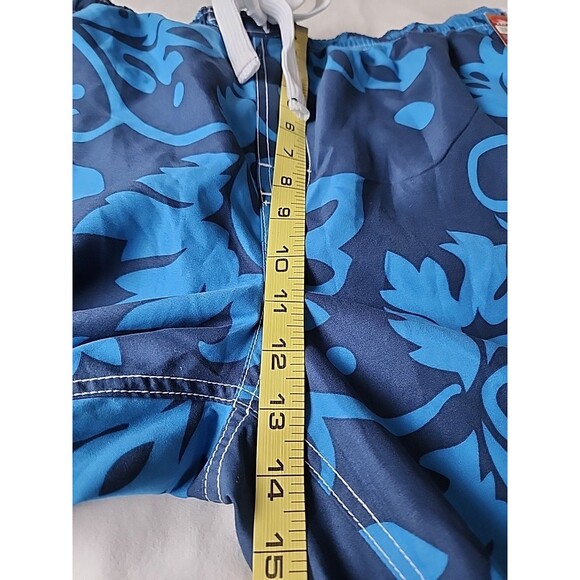 NWT Mossimo Supply Co Men's Board Shorts Size XXL Swim Trunks Floral Blue Beach - Picture 6 of 12